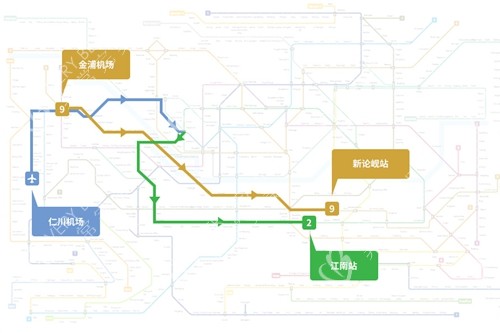 首尔市地铁路线地图