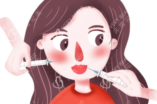 面部注射针剂卡通图片展示