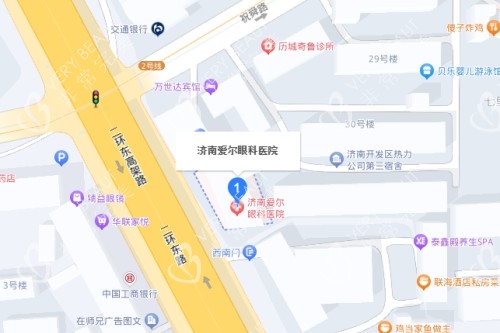 济南爱尔眼科医院百度地图