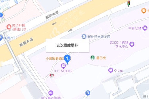 武汉悦瞳眼科百度地图