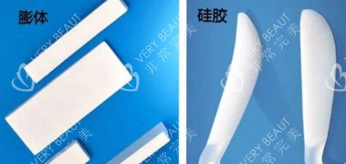 膨體與硅膠假體展示圖