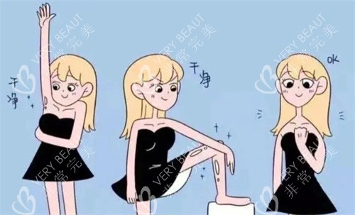 全身脱毛卡通图