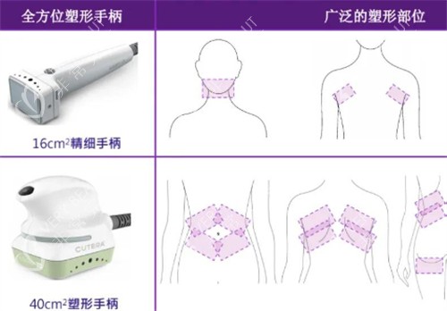美国既塑3D溶脂使用部位