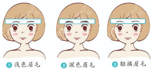 纹眉眉形