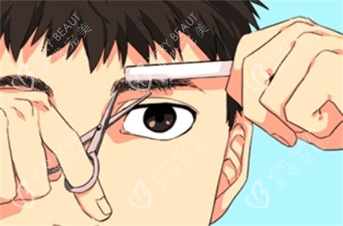 男士眉毛展示图