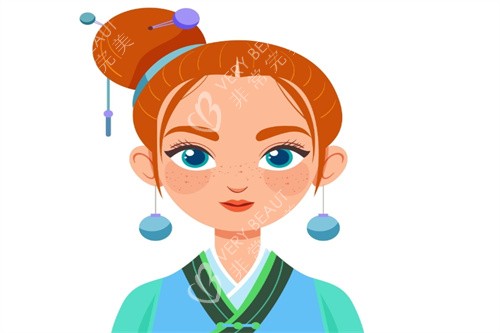 祛斑项目卡通展示