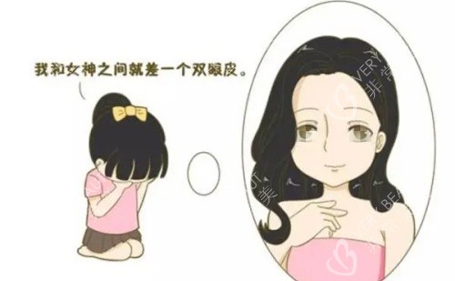 双眼皮效果示意图
