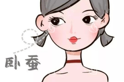 卧蚕真实图