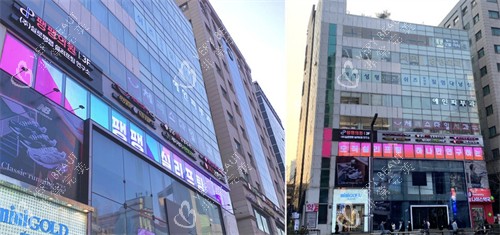韩国pangpang皮肤科门头环境一览图