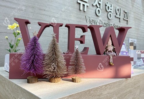 韩国必妩整形LOGO摆件示意图