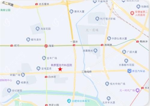 合肥韩美整形美容到院路线图