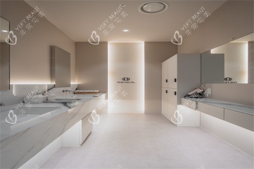 韓國德希爾皮膚科東大門店洗漱區(qū)