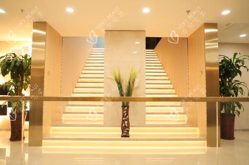 北京碧蓮盛植發(fā)進口大廳樓梯照