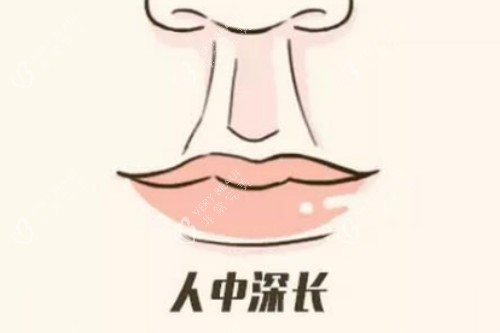 人中长卡通图 人中长卡通图