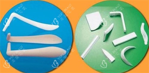 不同隆鼻假体的形状图解