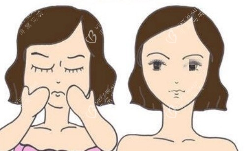 面部磨骨前后对比图 面部磨骨前后对比图