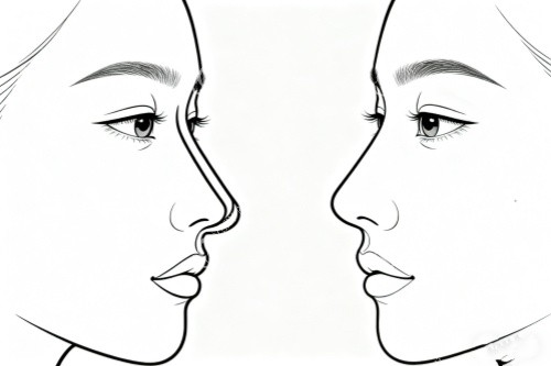 隆鼻前后对比图展示 隆鼻前后对比图展示