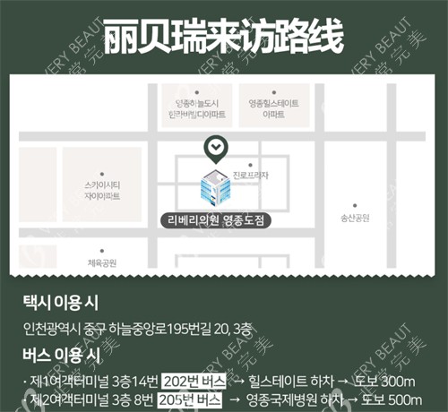 reberry皮膚科到院路線