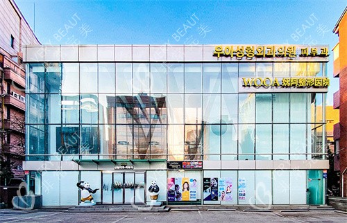 韩国wooa整形门头