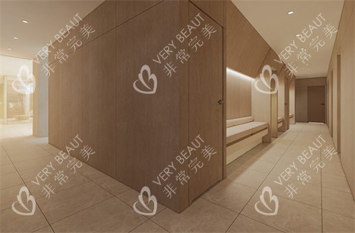 韩国Fine皮肤科走廊一角