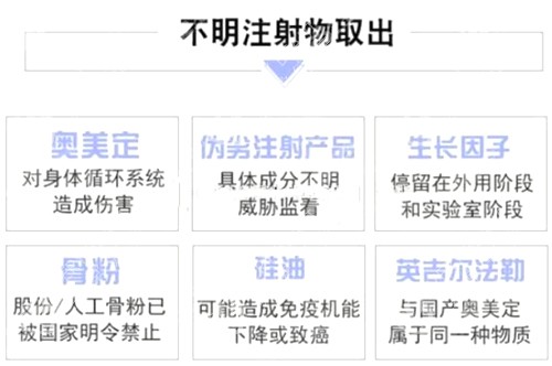 不明注射物取出