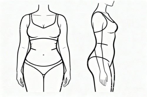 吸脂塑形卡通图