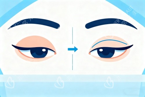 单眼皮和双眼皮对比图