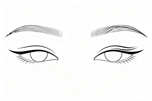 好看双眼皮卡通图