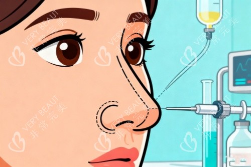 注射隆鼻卡通图展示