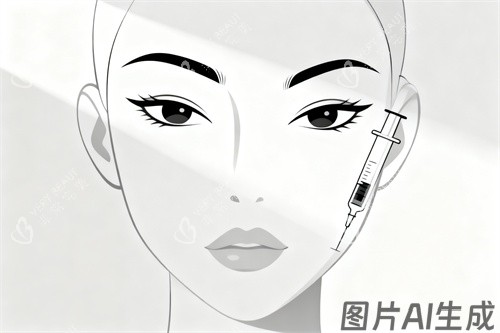 面部注射玻尿酸卡通图展示