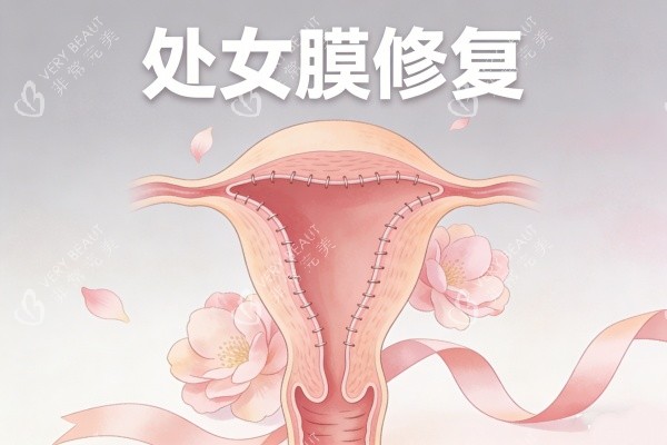 处女膜修复卡通图展示